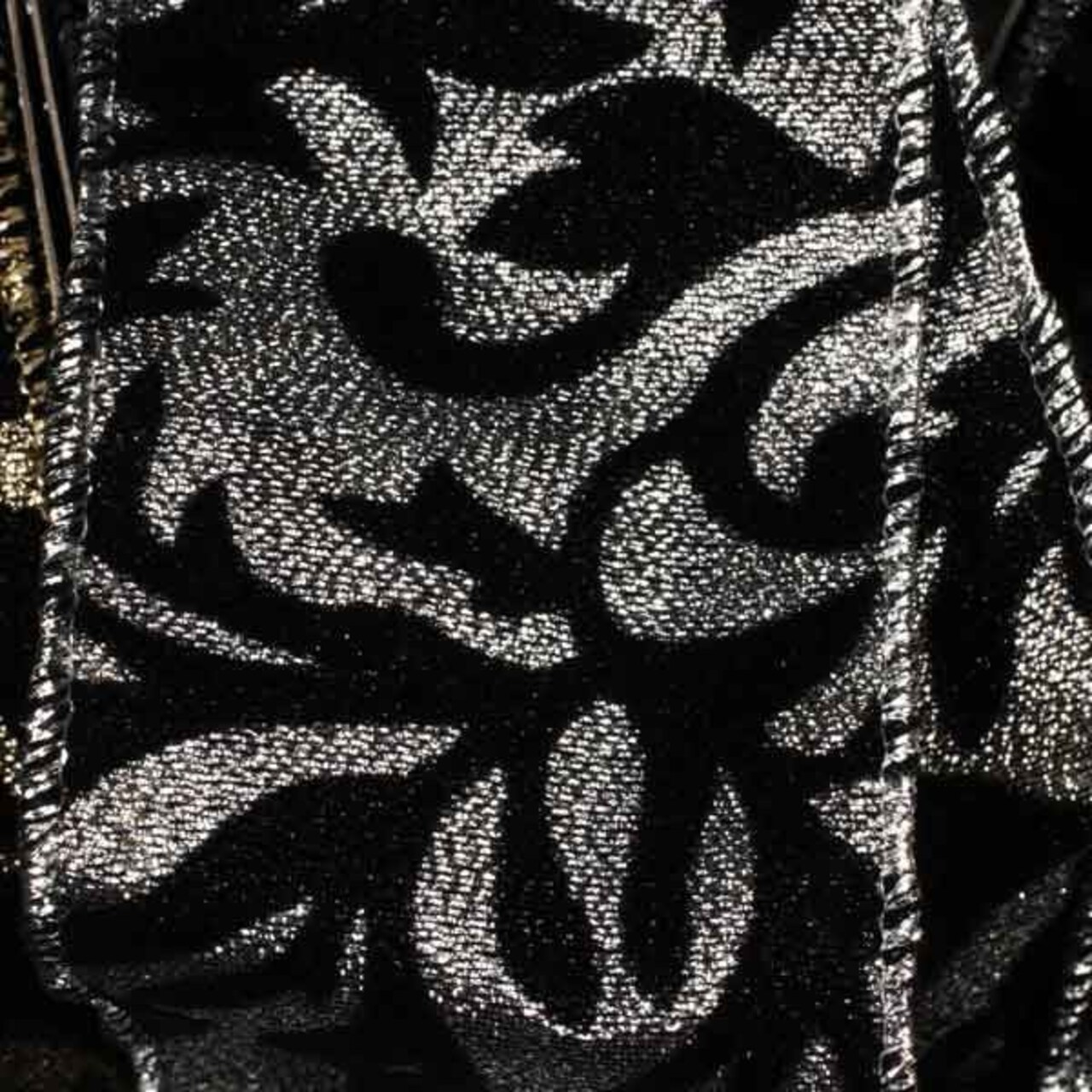 The Ribbon People Silver and Black Contemporary Wired Craft Ribbon 2.5" x 20 Yards